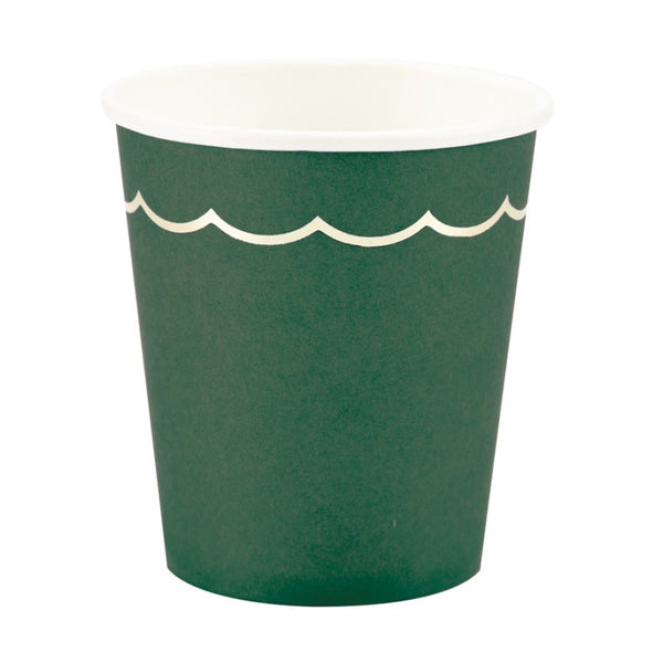 Forest Green Paper Cups Wedding Paper Cups UK Pretty Little Party Shop