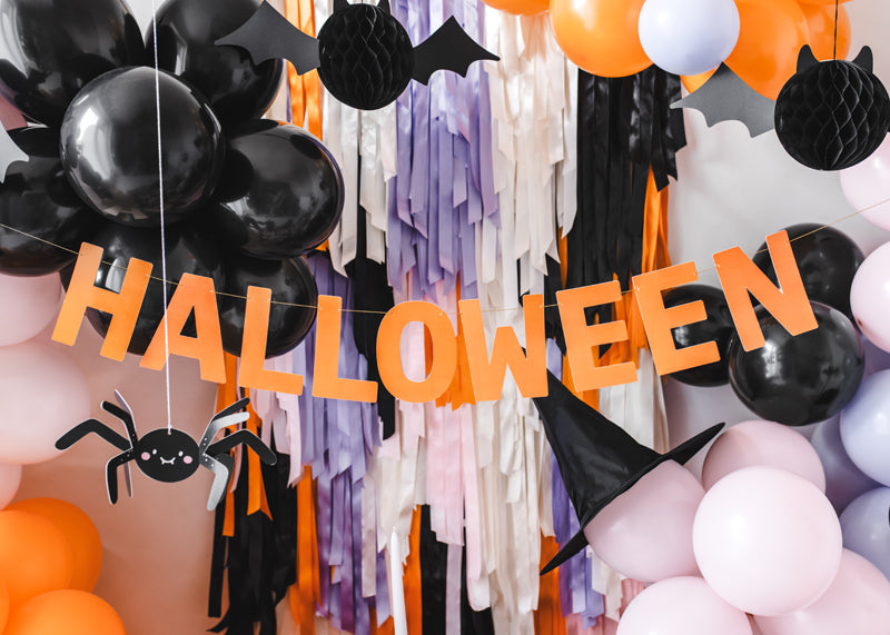 Halloween Party Garland | Orange Halloween Banner UK