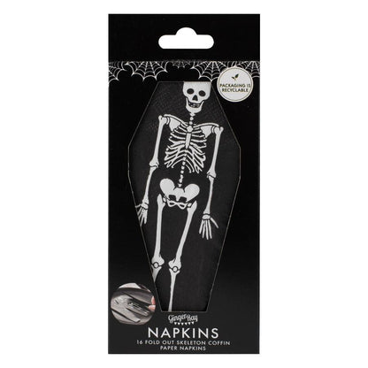 Halloween Pop out skeleton napkins