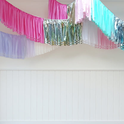Custom Made Arial Streamer Garlands UK