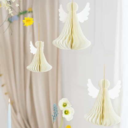 Reusable paper angel Christmas hanging decoration
