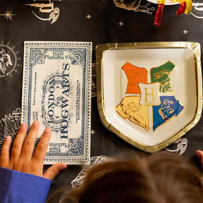 Harry Potter London to Hogwarts ticket paper napkins for Hogwarts themed parties