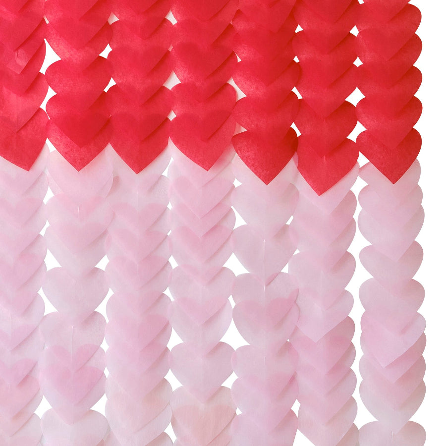 Ombre Heart Wall Backdrop