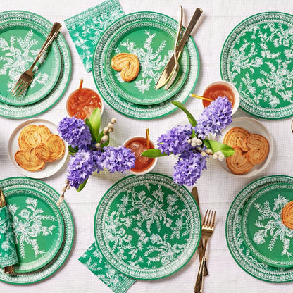 Emerald Toil Side Plates | Quality Plates for Tablescapes | Coterie