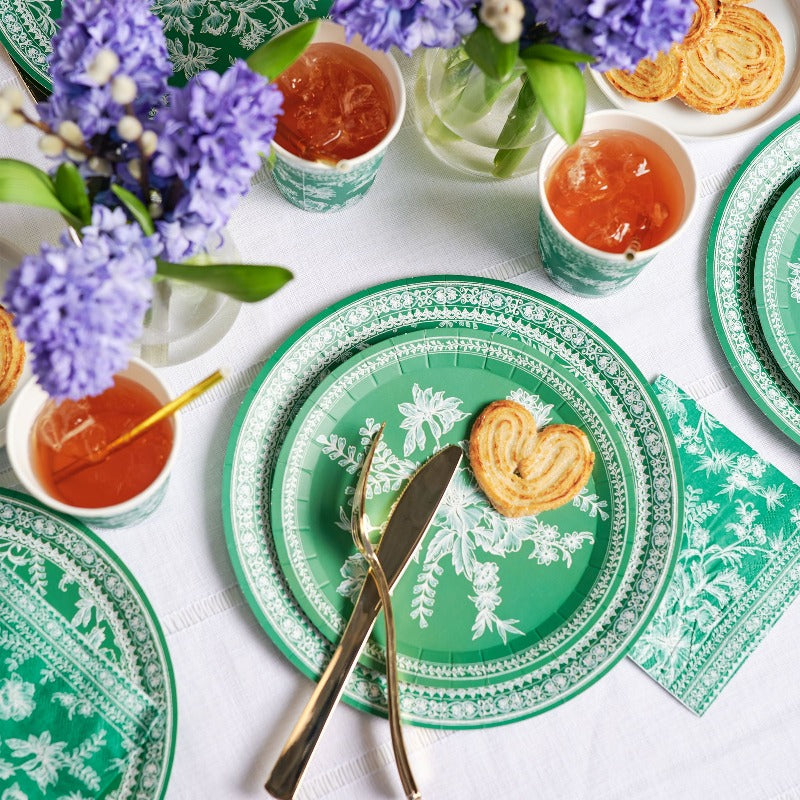 Emerald Toil Side Plates | Quality Plates for Tablescapes | Coterie