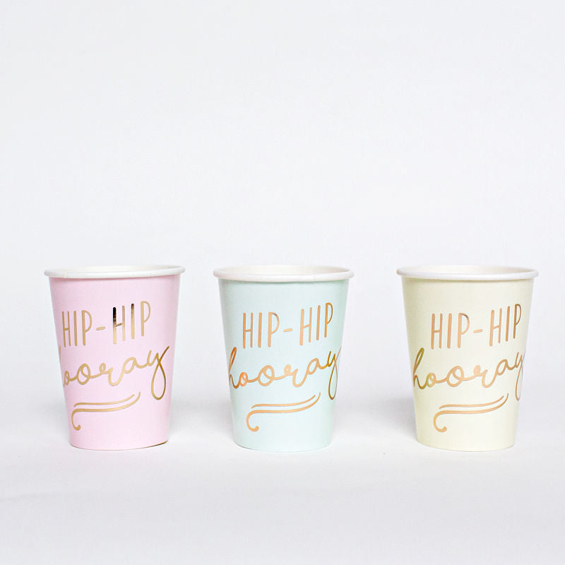 Party Cups - Hip Hip Hooray Ginger Ray UK