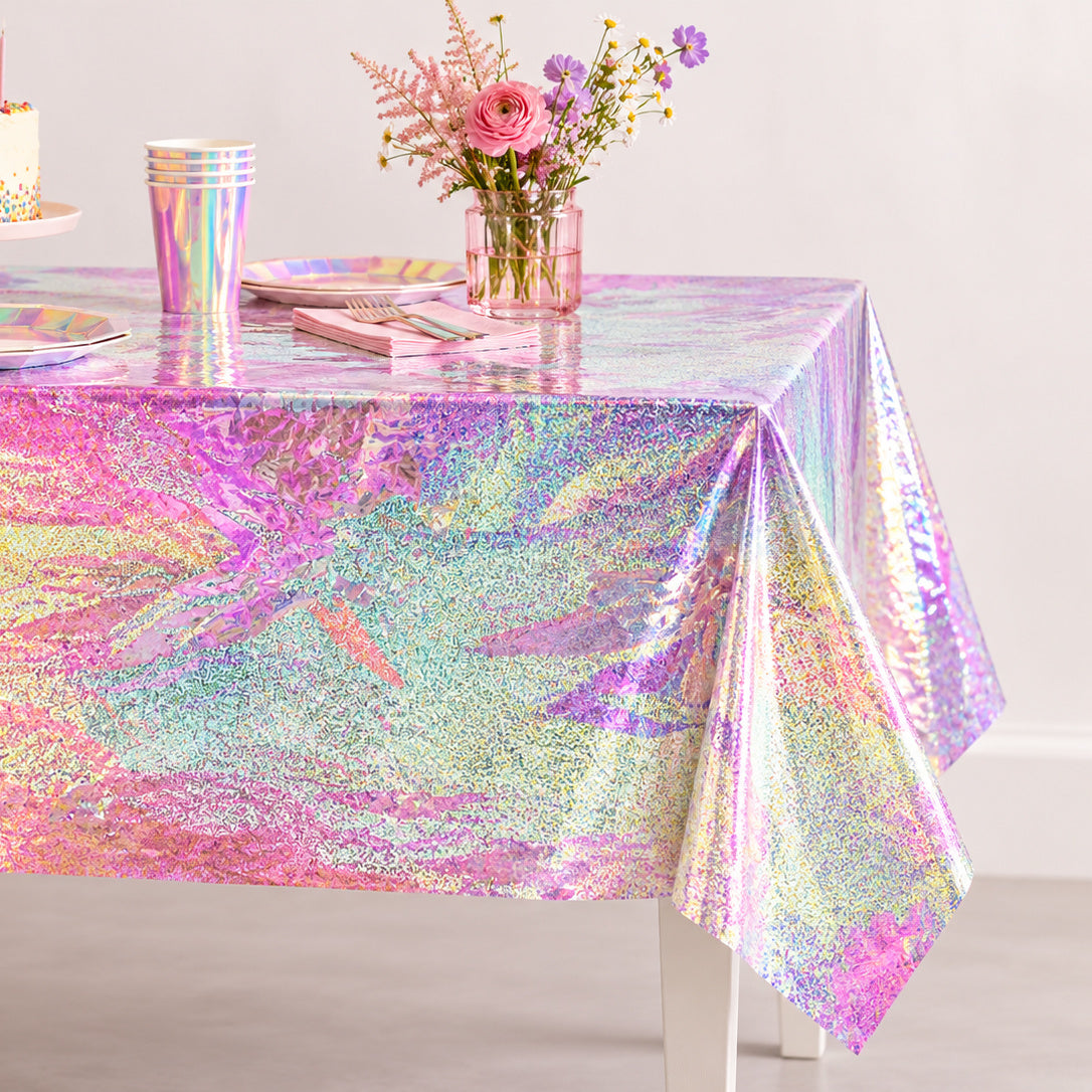 Holographic Tablecloth for Parties and Events