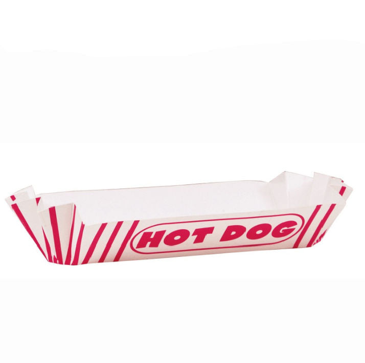 Red and white hot dog trays | American Diner style trays UK