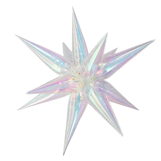 Iridescent Starburst Balloon (Medium  66cm)