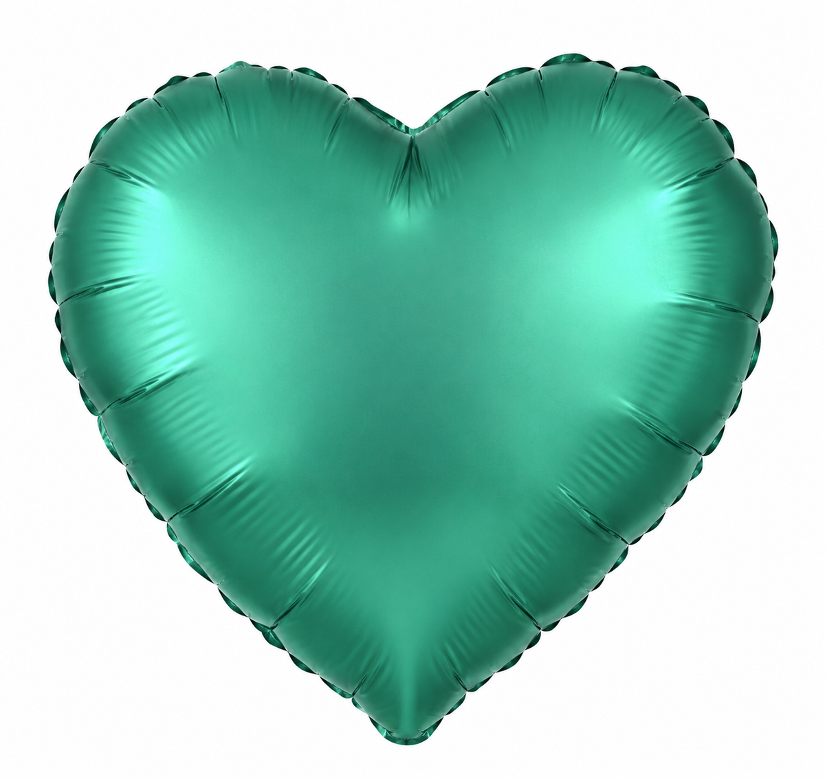Heart Foil Balloon - Jade Green Satin 18"