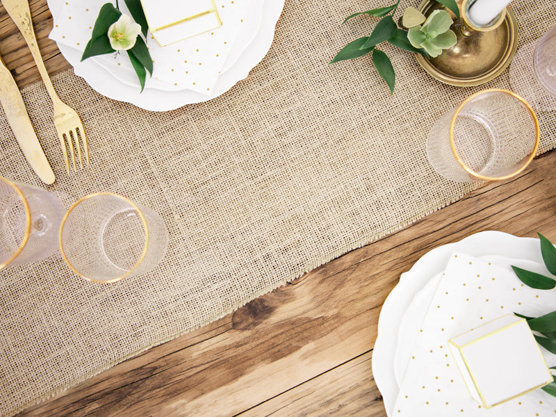 Jute Table Runner | Hessian Table Runner arty Deco UK