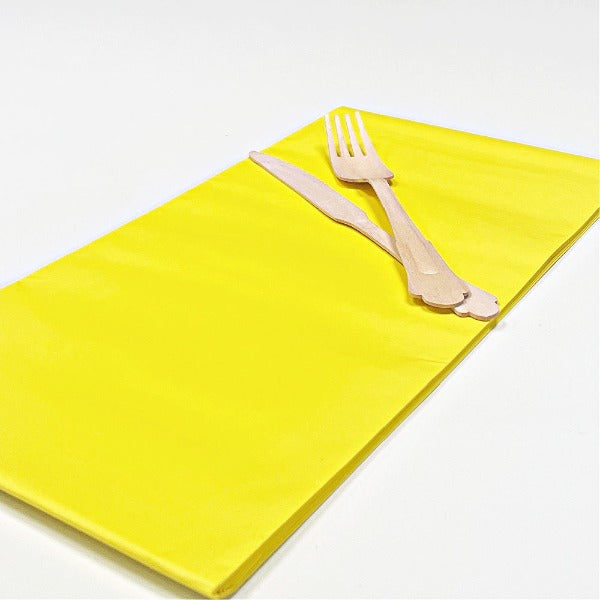 Large Buttercup Yellow Paper Tablecloth
