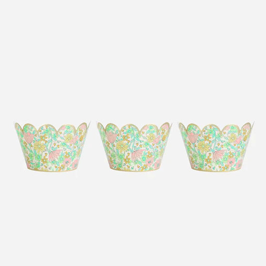 Liberty print Cupcake Wrappers Cases