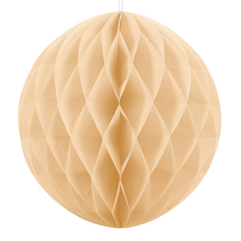 Cream Paper Honeycomb Balls UK