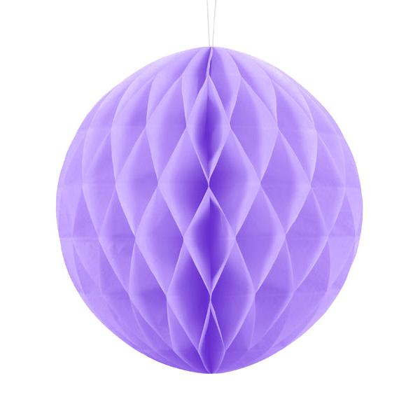 Lilac Honeycomb Ball decorations 20cm