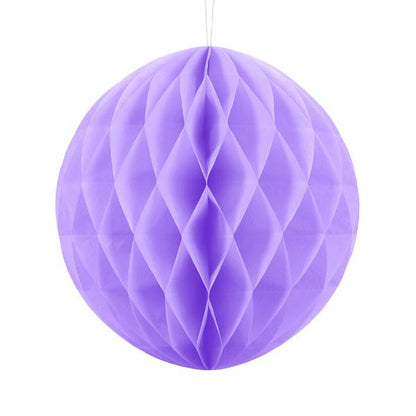 Lilac Honeycomb Ball decorations 20cm