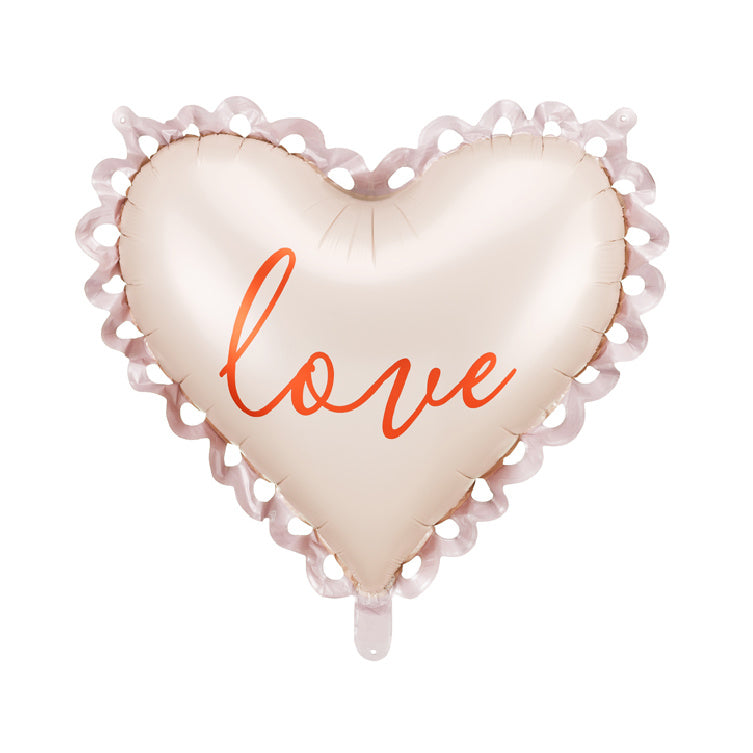 Frilly Heart Shaped Balloon | Love Wedding Balloon