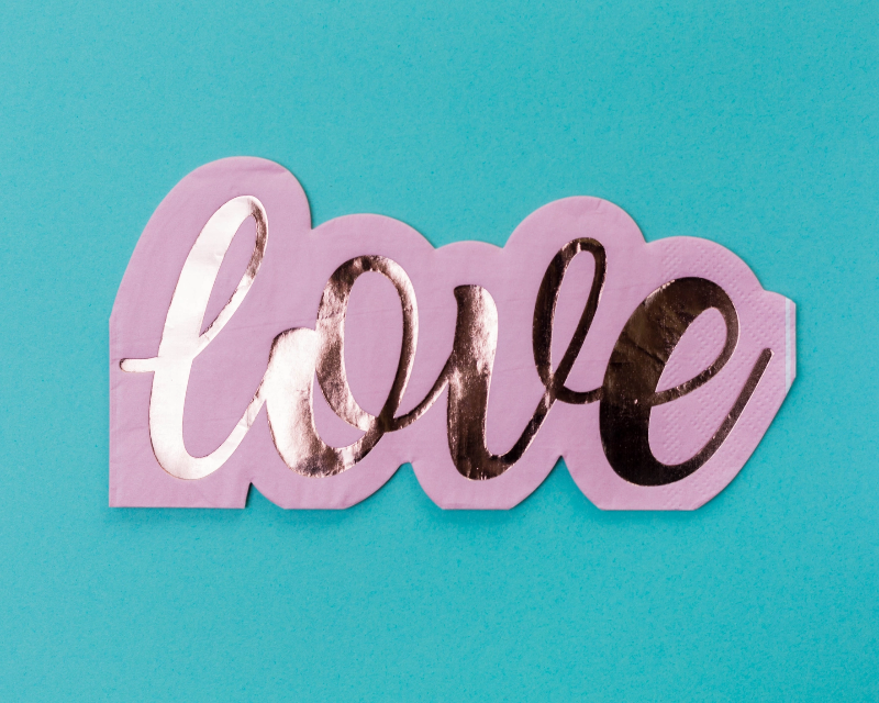 Love Script Napkins | Love Napkins | Weddings UK