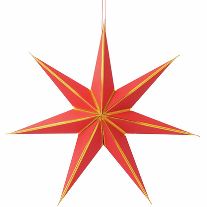 Red and Gold Luxury Paper Star decoration