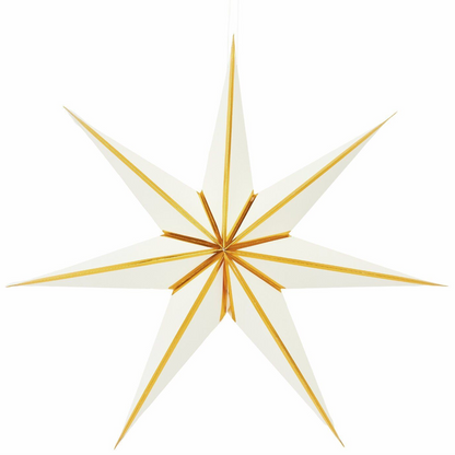White & Gold Star Lanterns | Scandi Star Lanterns
