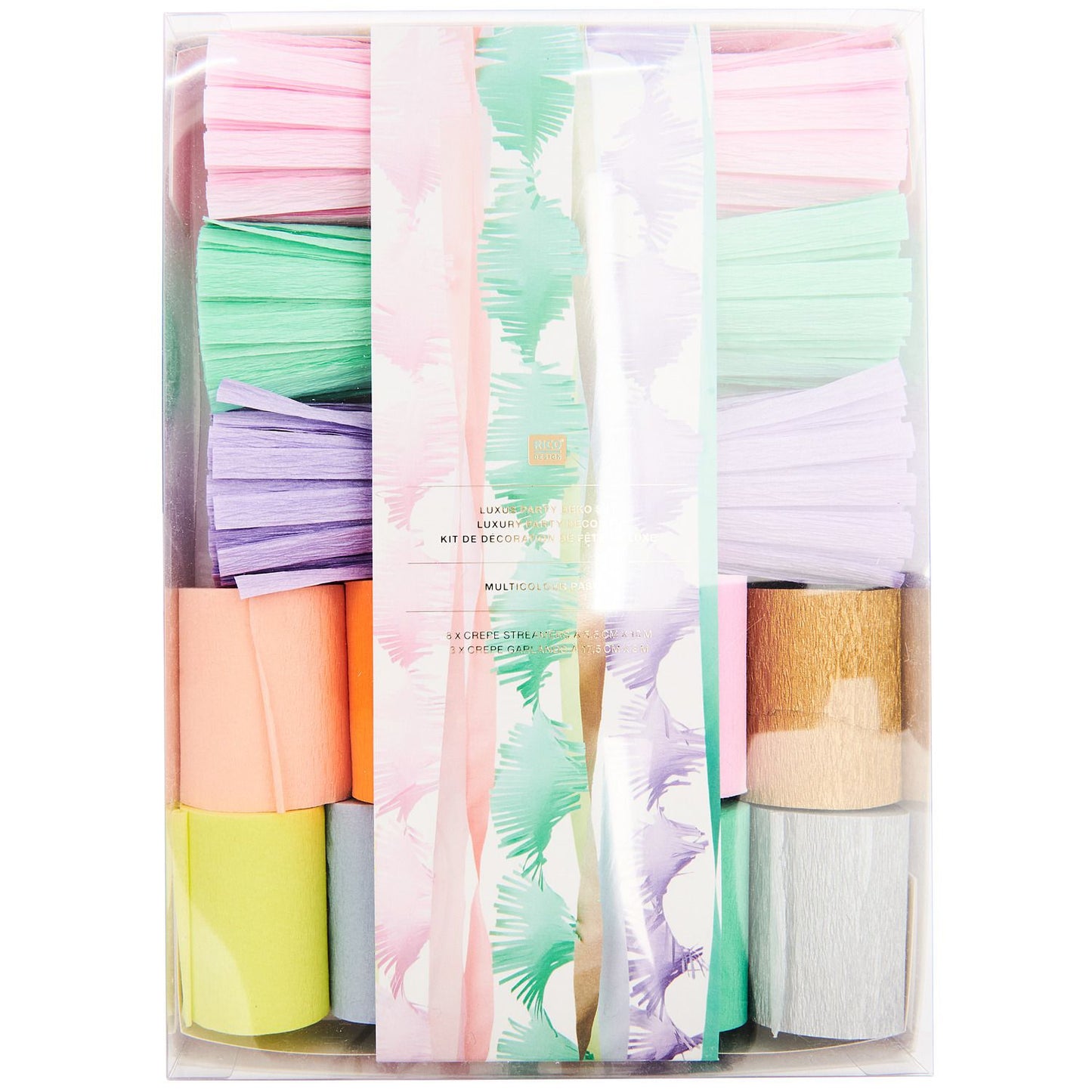 pretty paper streamer decorations in the prettiest colours.