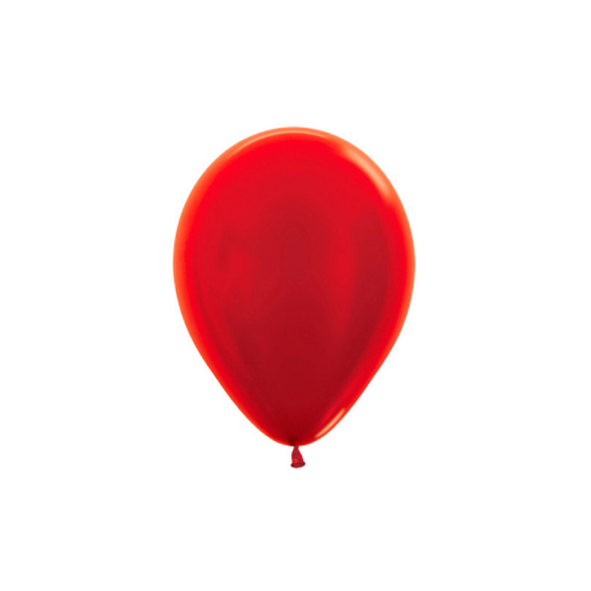 Metallic Red Balloons | Plain Coloured Latex Balloons Online