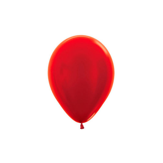 Metallic Red Balloons | Plain Coloured Latex Balloons Online
