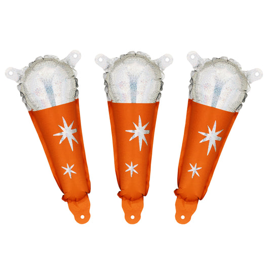 Holographic Microphone Foil Balloons – 3 Pack