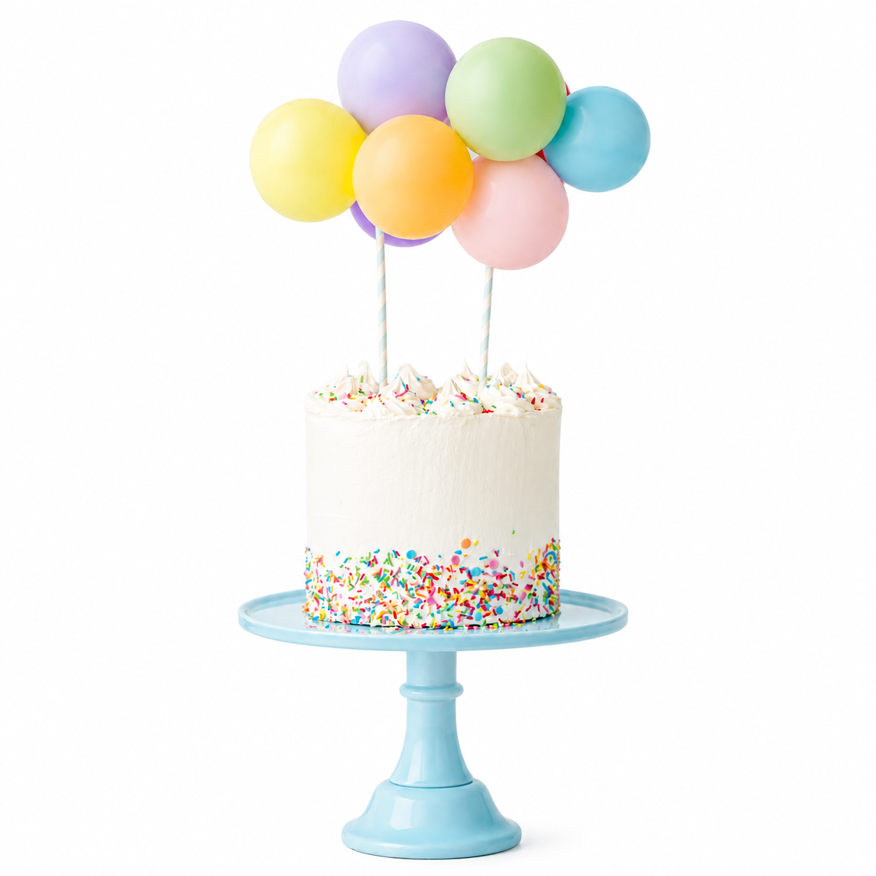 Balloon Cake Topper Kit - Rainbow