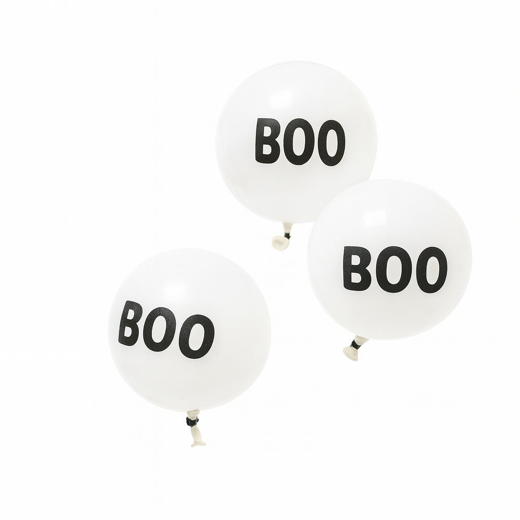Mini Boo Balloons for Halloween