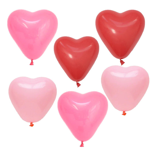 Mini Heart BAlloons | 5" Latex Qualatex Heart Balloons UK