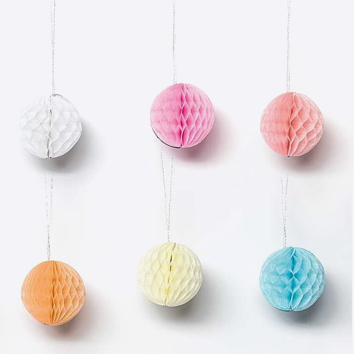 Mini Honeycomb Balls Set Decorations | The best Paper Honeycomb Balls ...