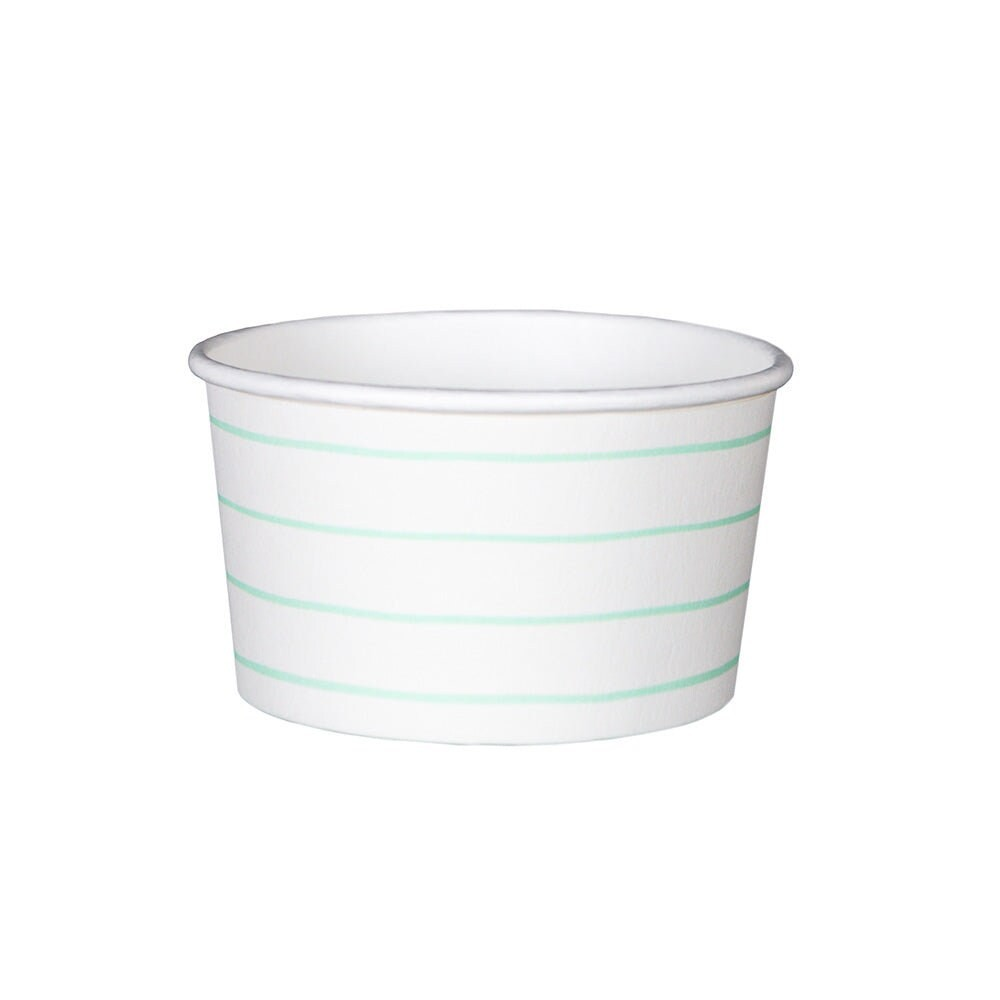 Mint Striped Ice Treat Cups | Mint Treat Cups UK