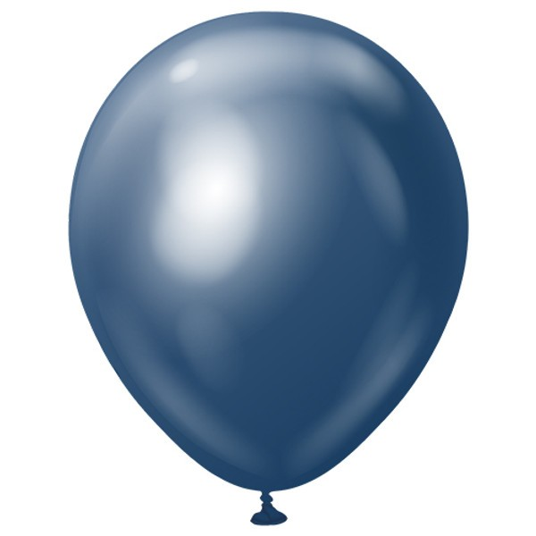 Mirror Navy Latex Balloons by Kalisan