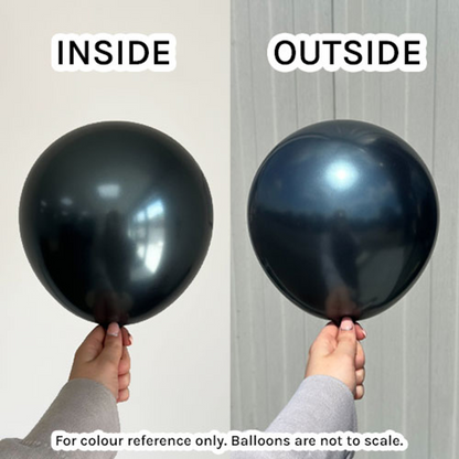 Mirror Navy Latex Balloons by Kalisan