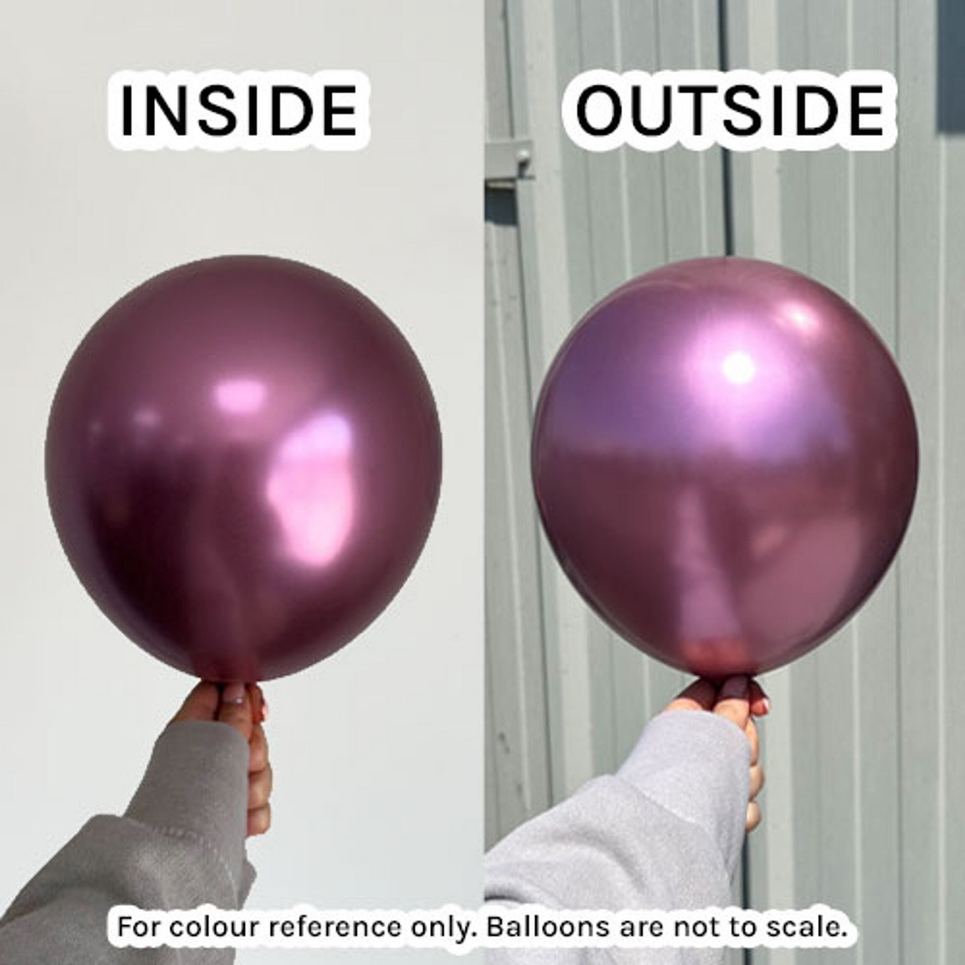 Mirror Pink Kalisan Balloons | Real Life Colour Image