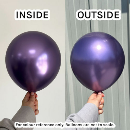 Mirror Purple Kalisan Balloons | Real Life Colour Image