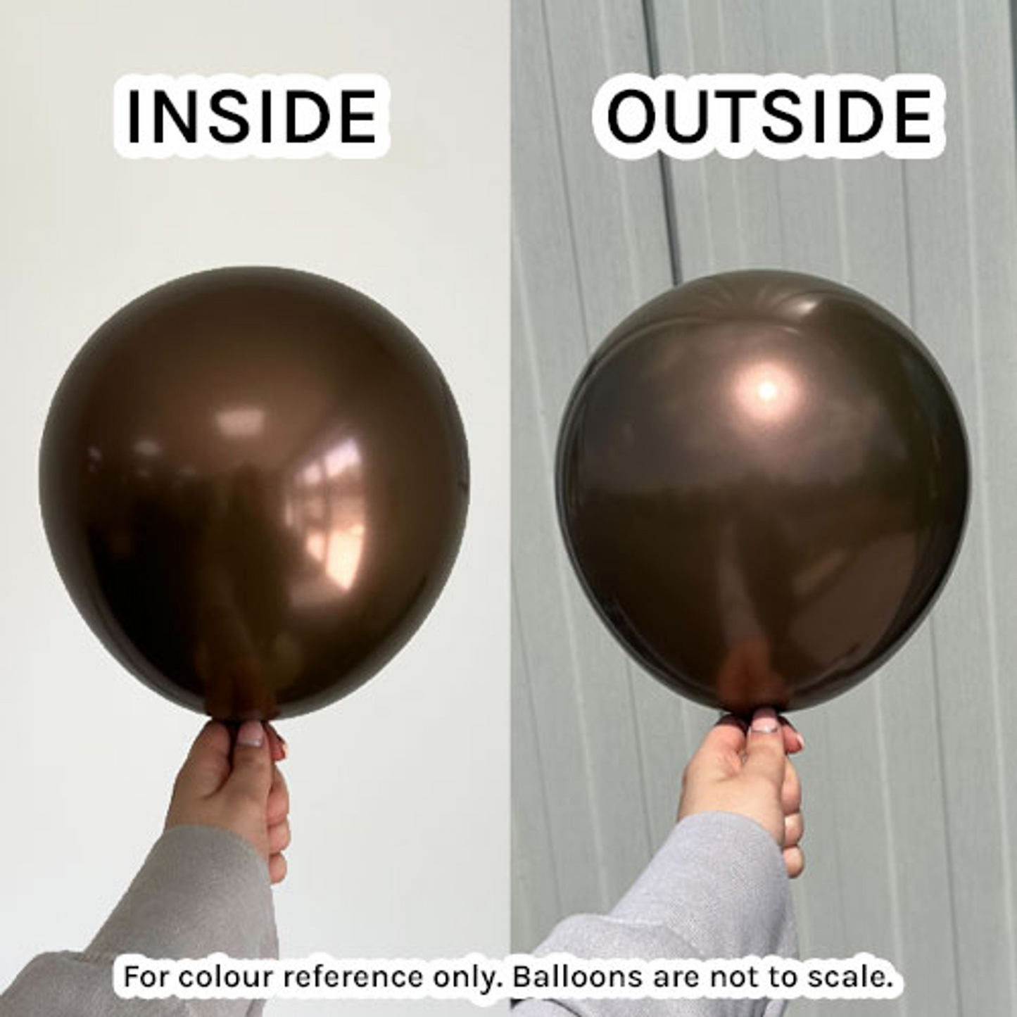 Mirror Chocolate Kalisan Balloons | Real Life Colour Image