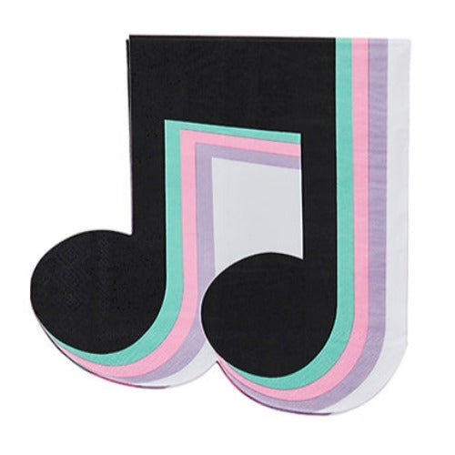 Disco Party Musical Note Napkins UK