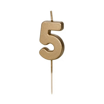 Number 5 Candle Birthday Cake Candle