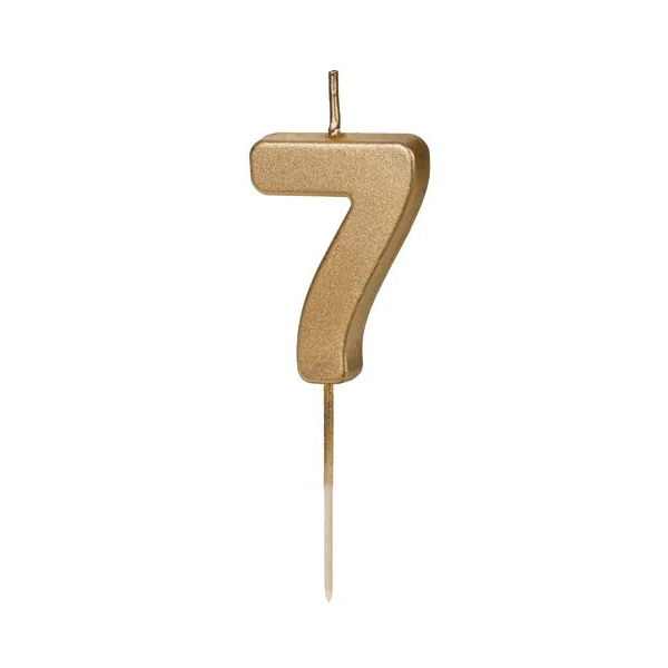 Number 7 Candle Birthday Cake Candle