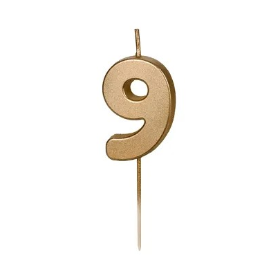 Number 9 Candle Birthday Cake Candle