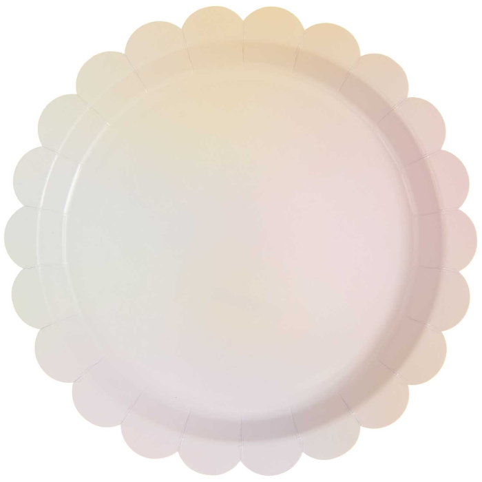 Ombre Party Plates Ombre Party Supplies Scalloped Party Supplies