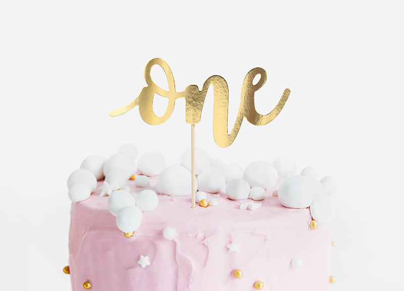 Donuts One Cake Topper- Gold Glitter, 1st Birthday Vietnam | Ubuy