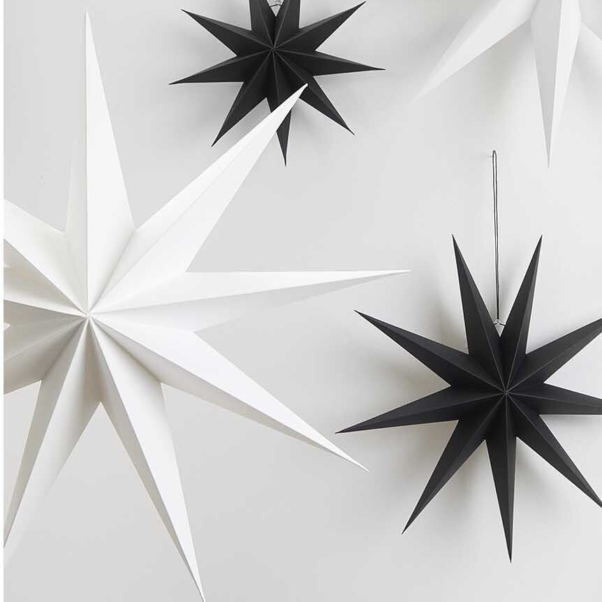 Large White Hanging Star Decoration