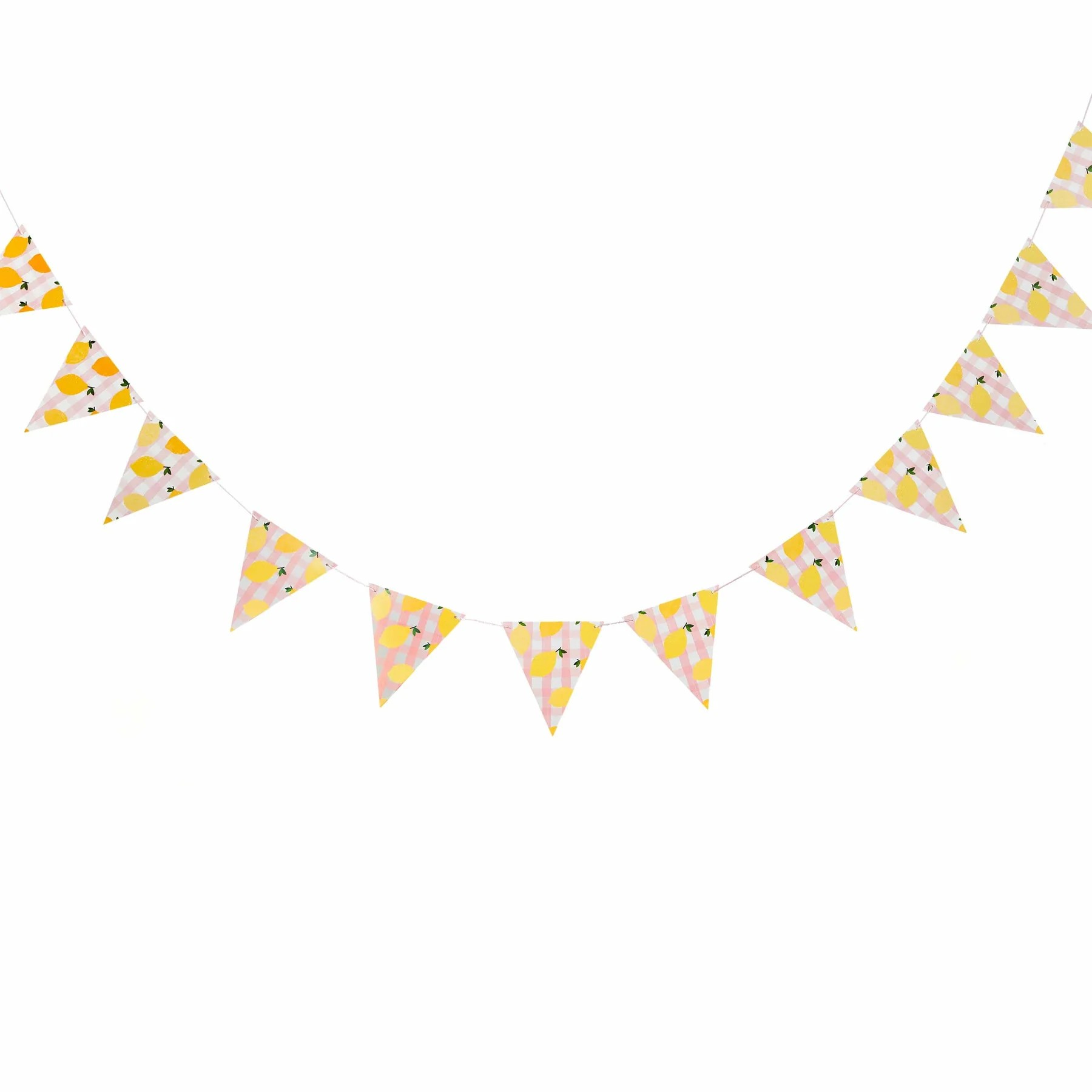 Lemons & Gingham Bunting
