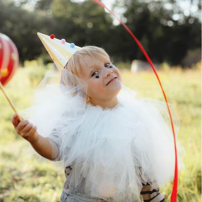 Paper Party Hats with Pompoms UK