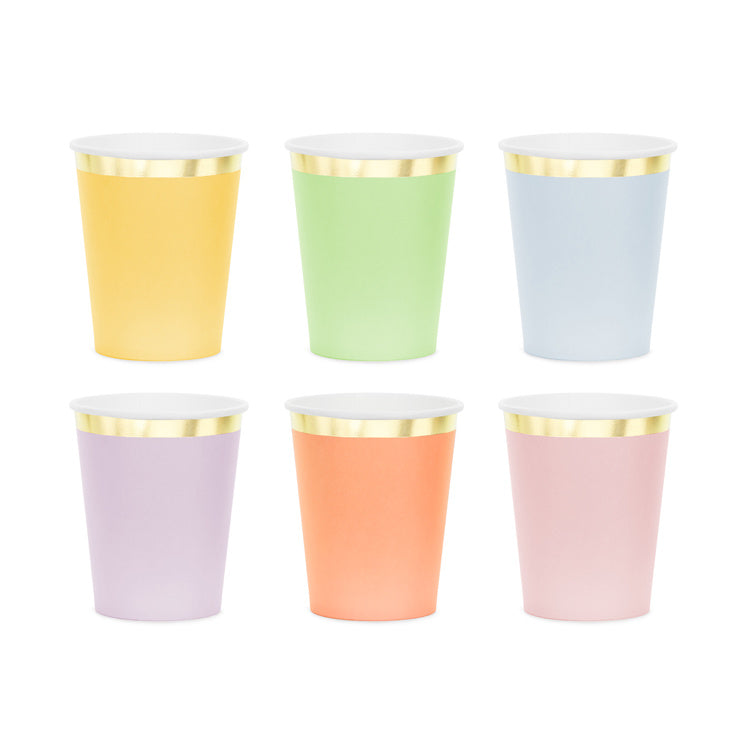 Pastel Party Cups Mix UK