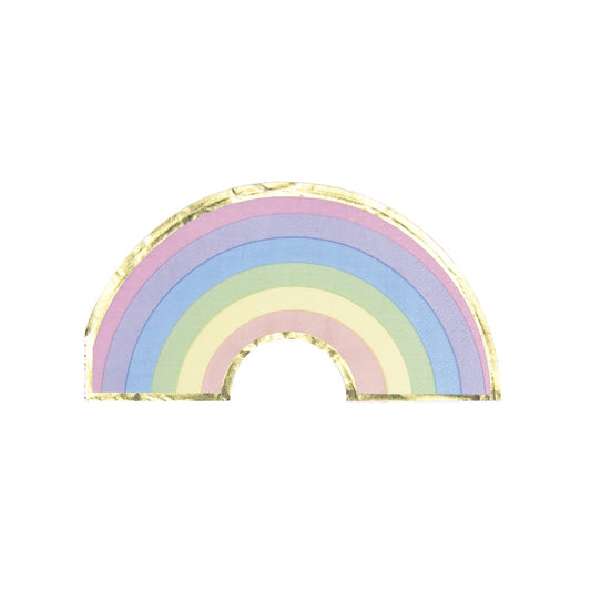 Pastel Rainbow Shaped Party Napkins UK