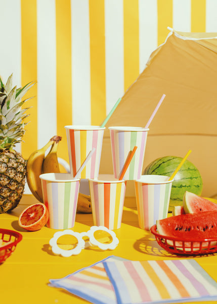 Large Pastel Party Cups 400ml | Perfect for Picnics & Pool Parties